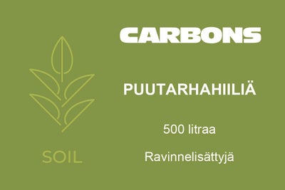 Puutarhahiili&auml; 500ltr ravinnelis&auml;tty